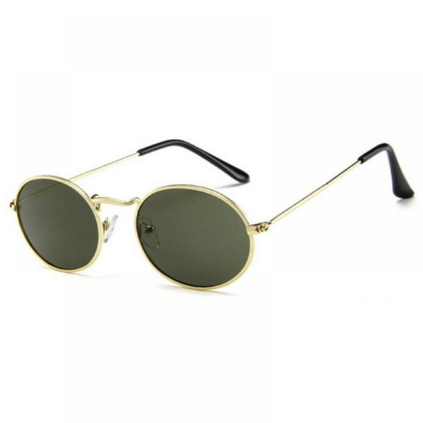 Retro Vintage Small Round Polarized Sunglasses Men Designer 